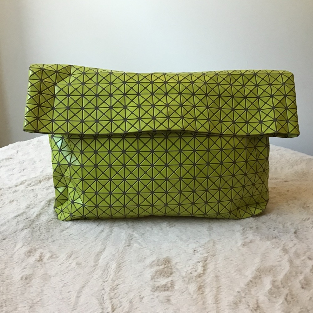 Bao Bao Issey Miyake Lime Green / Yellow Clutch